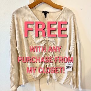Forever21 ruched long sleeve